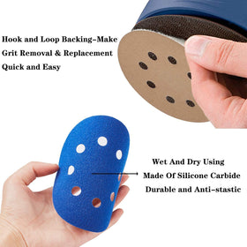 CKFCXC hook and loop base ensures easy disc changes.