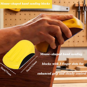 CKFCXC polyurethane foam block minimizes vibration during sanding.