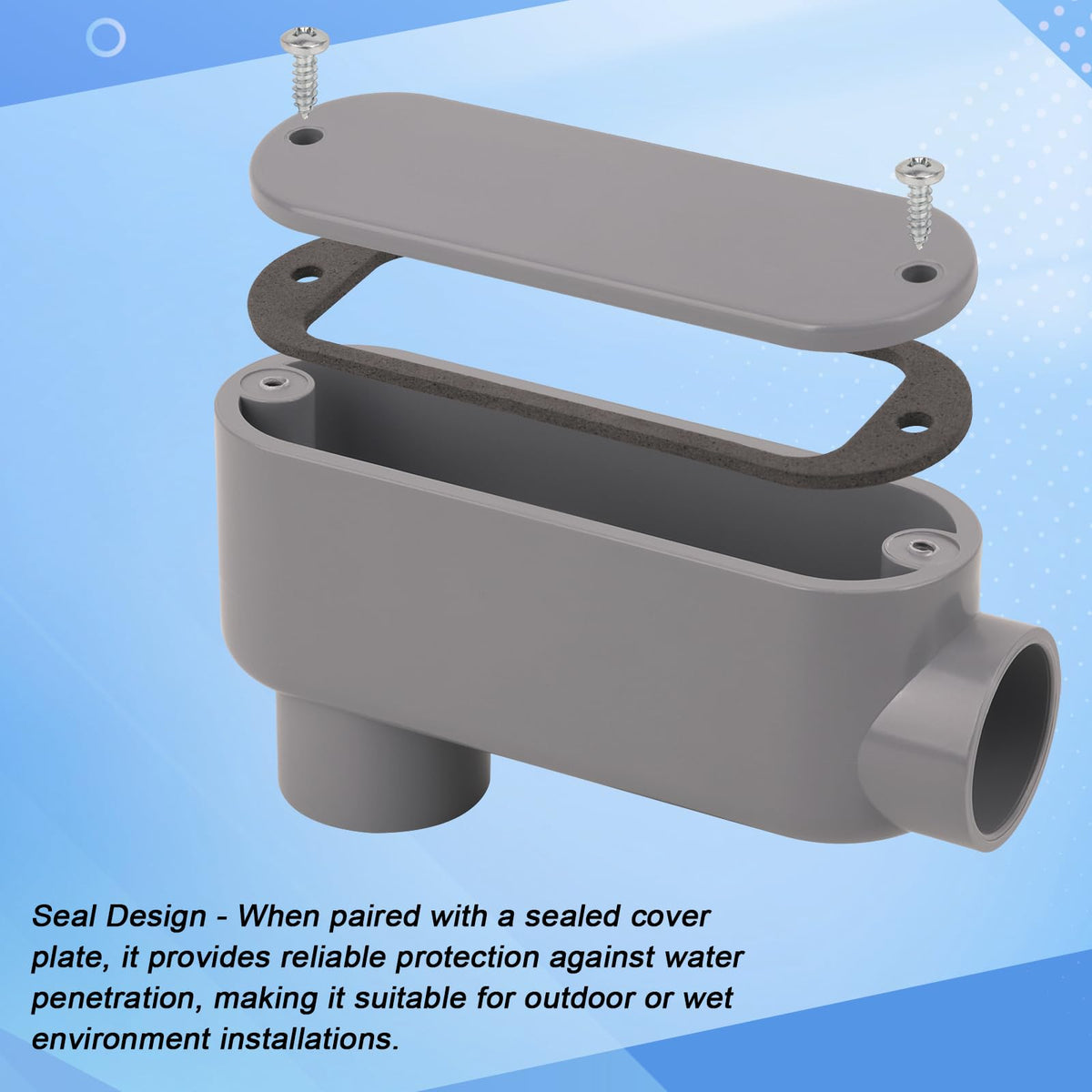 CKVIHAV LB-type conduit body with gasket for moisture protection