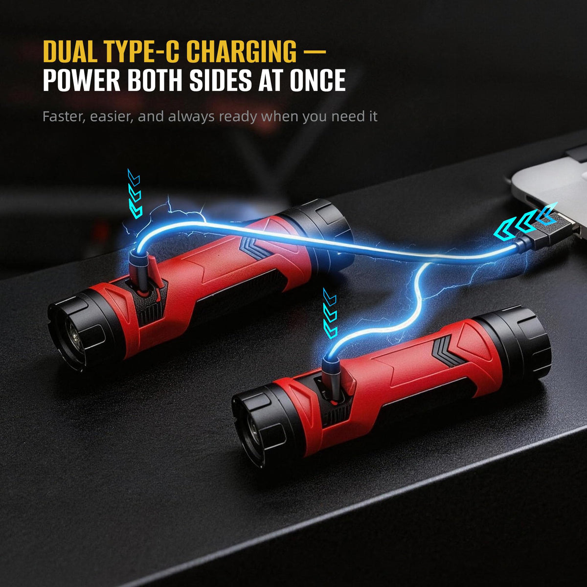CLAKAP IPX4 rated light resists splashes during outdoor tasks.