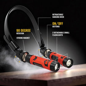 CLAKAP ultralight neck light weighs 1.9 oz for comfortable wear.