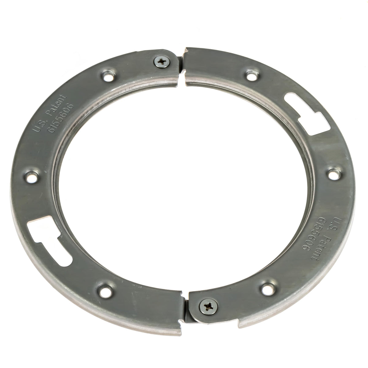 The Clam 2-Piece Toilet Flange Repair Kit provides a secure leak-free 4-inch drain connection.