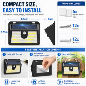 CLAONER IP65 waterproof outdoor lighting withstands rain and snow for year-round use.