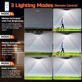 CLAONER LED security light rated IP65, weatherproof against rain and snow.