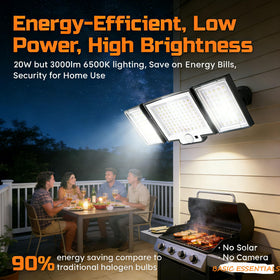 CLAONER LED security light mounted on porch for reliable exterior lighting.