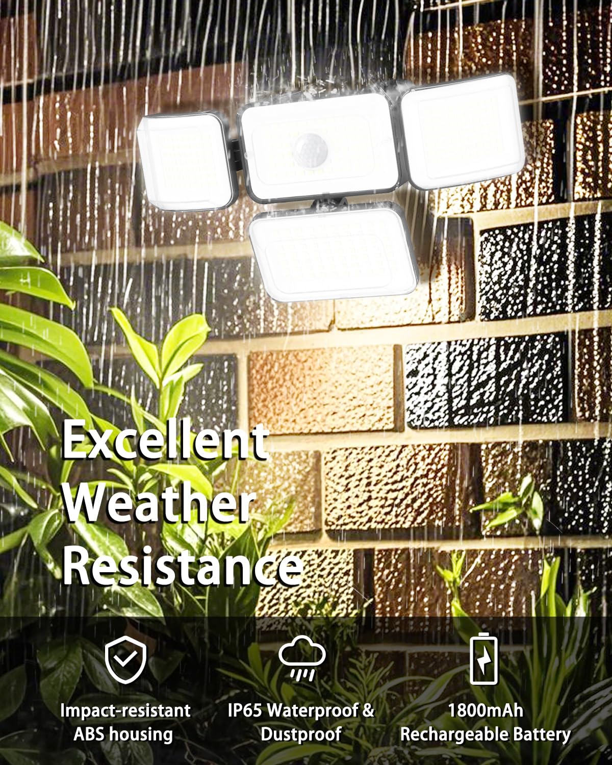 CLAONER motion sensor covers wide area up to 2500 sq ft.