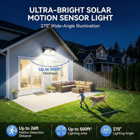 CLAONER Solar Lights Outdoor IP65 waterproof, durable housing
