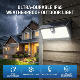 CLAONER Solar Lights Outdoor wireless installation without wiring