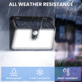 CLAONER solar motion-light 4-pack ready for multi-location coverage.