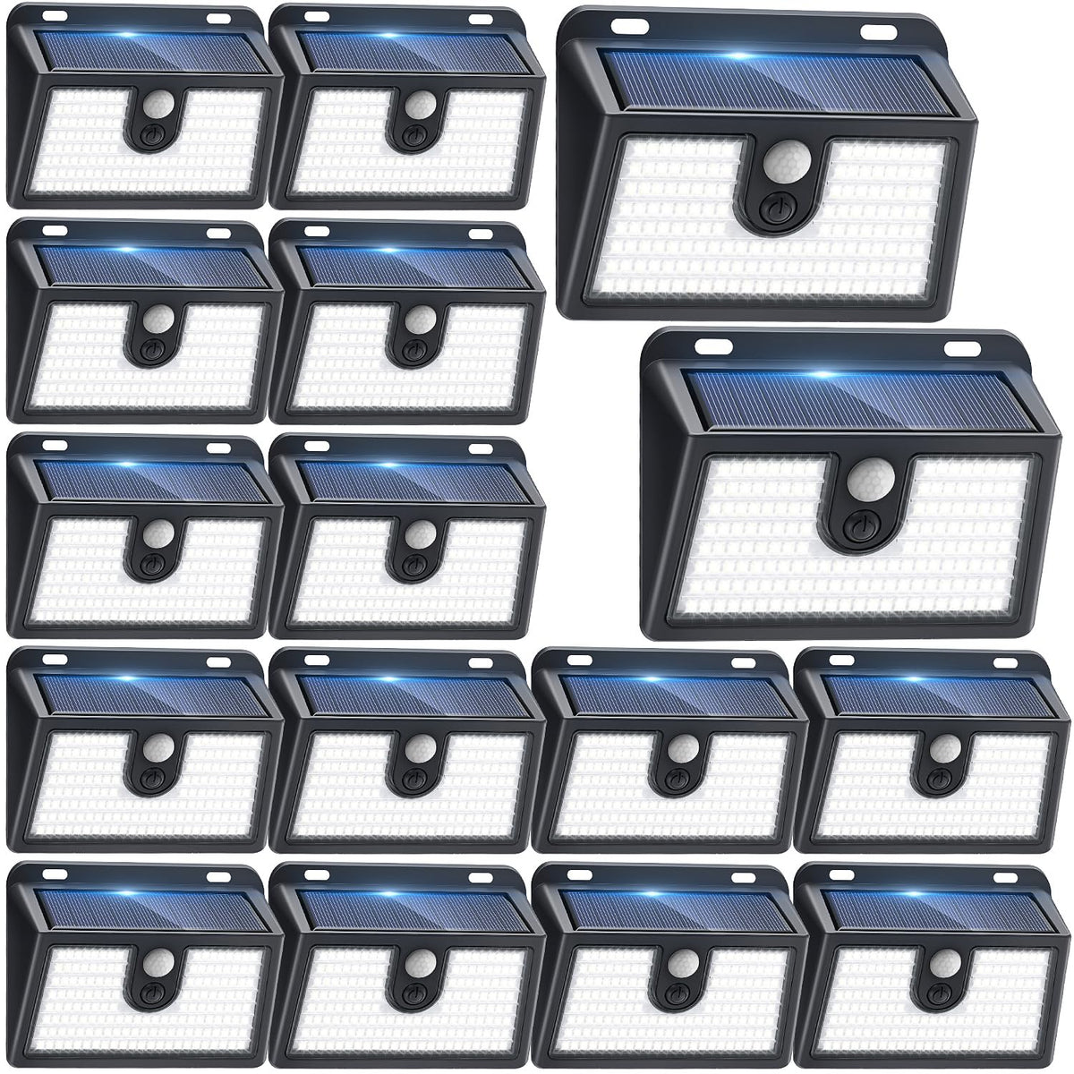 CLAONER solar motion light on front porch provides bright security lighting.
