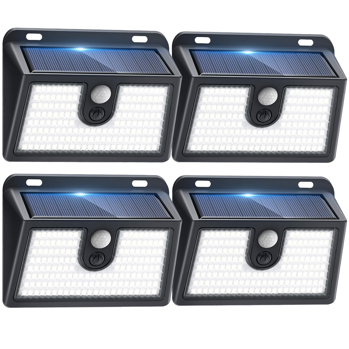 CLAONER solar motion-sensor light front view shows 800LM brightness for yard security.