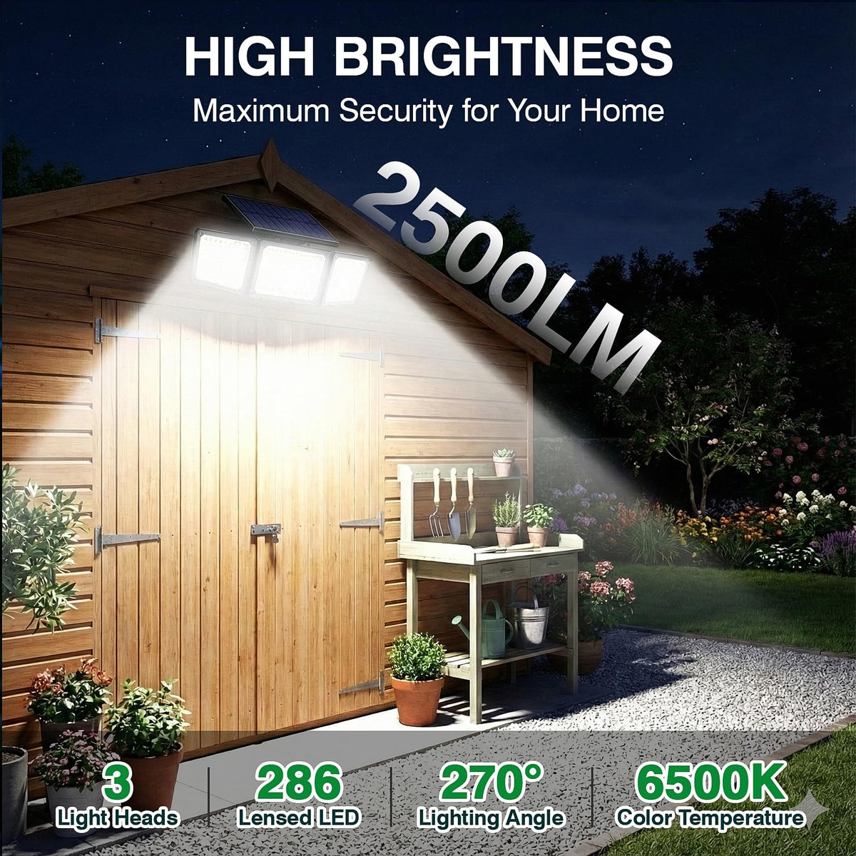 CLAONER 286 LEDs deliver bright, wide-area illumination for entrances