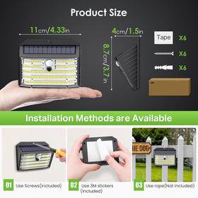 CLAONER solar motion lights detect motion to light pathways safely.