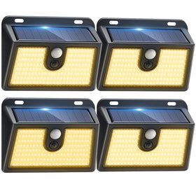 CLAONER solar motion outdoor lights bright front yard coverage up to 322 sq ft