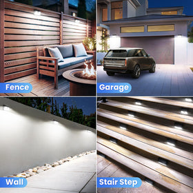 CLAONER solar motion sensor outdoor lights charge faster with a 22% efficient panel.