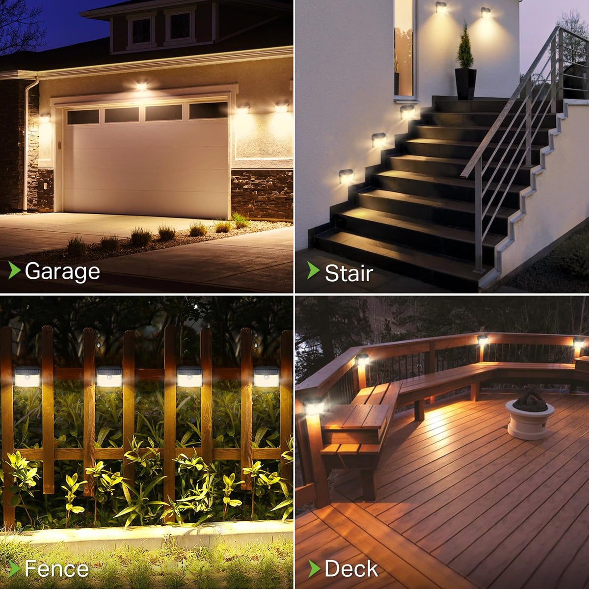 CLAONER wireless motion sensor lights switch on automatically for front door safety.