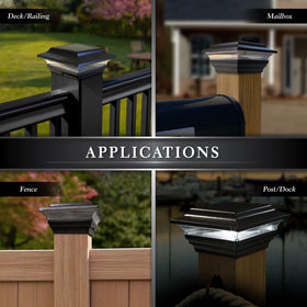 Classy Caps SL211B warm and cool mode selection for outdoor lighting