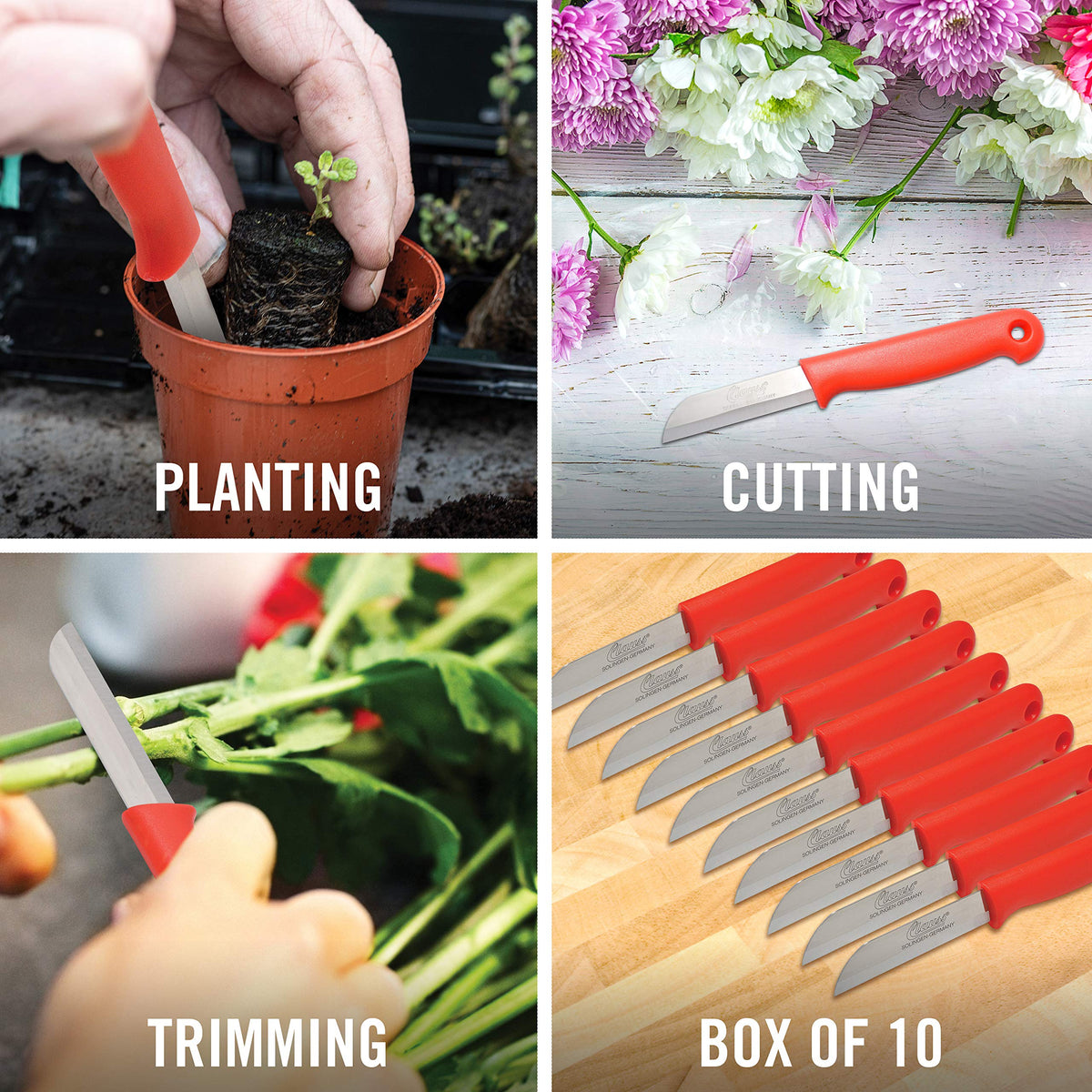 Clauss comfort grip handle: ergonomic, reduces fatigue during pruning and trimming