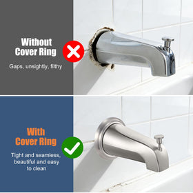 Claywie remodel cover ring creates seamless wall transition