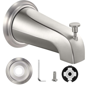 Claywie universal tub spout with pull-down diverter for smooth water switching