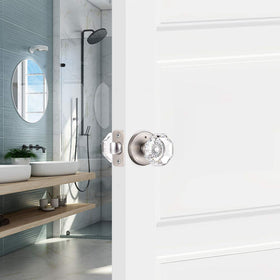 Adjustable latch CLCTK knob fits standard doors for easy installation
