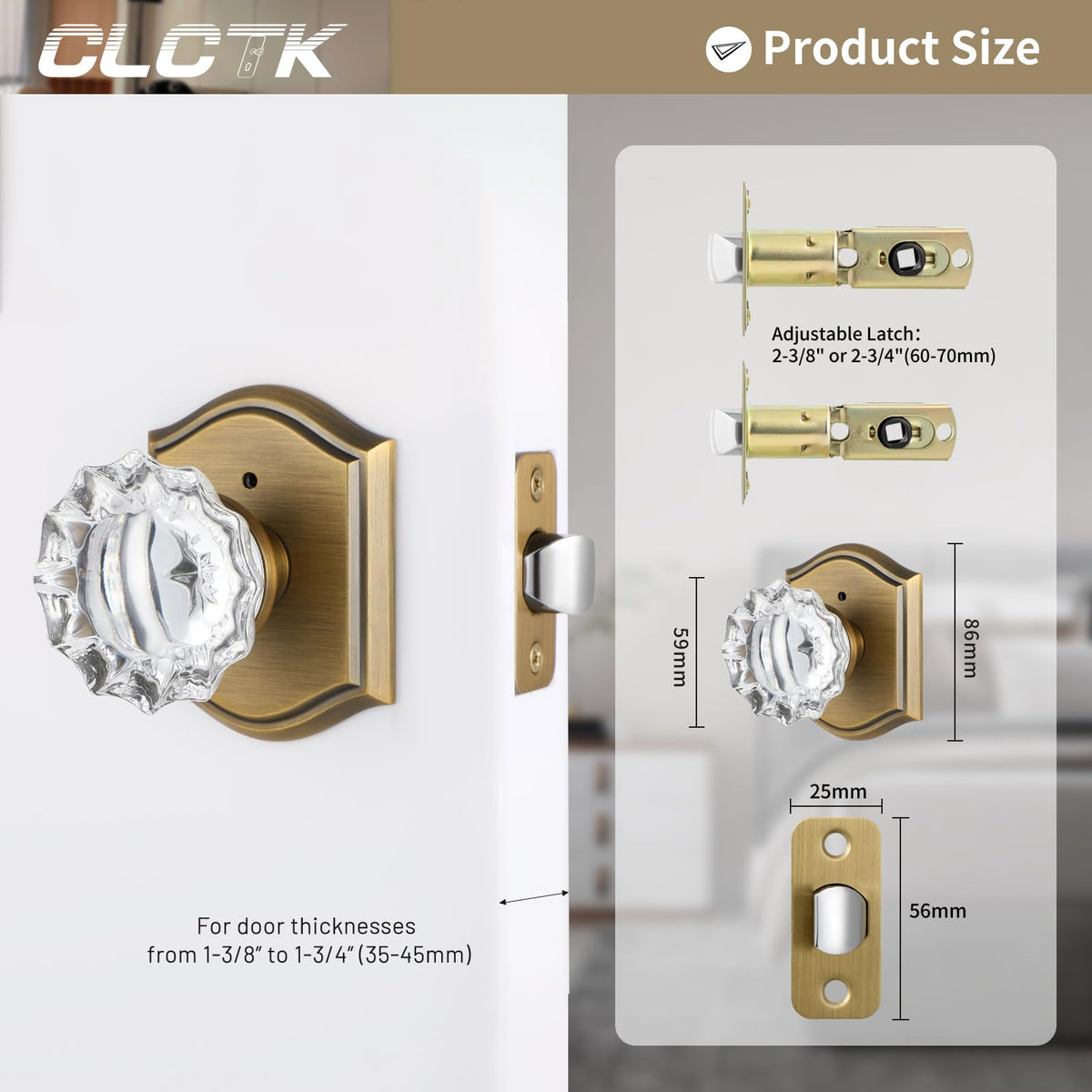 CLCTK installation kit shown, easy setup for new or refurbished doors