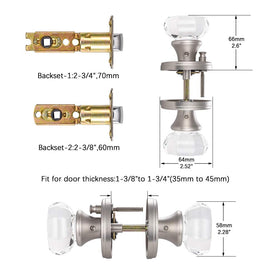 Satin nickel finish on CLCTK knob adds subtle sparkle and durability