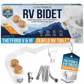 Clean Camper RV bidet front spray with adjustable pressure for Thetford V/VI