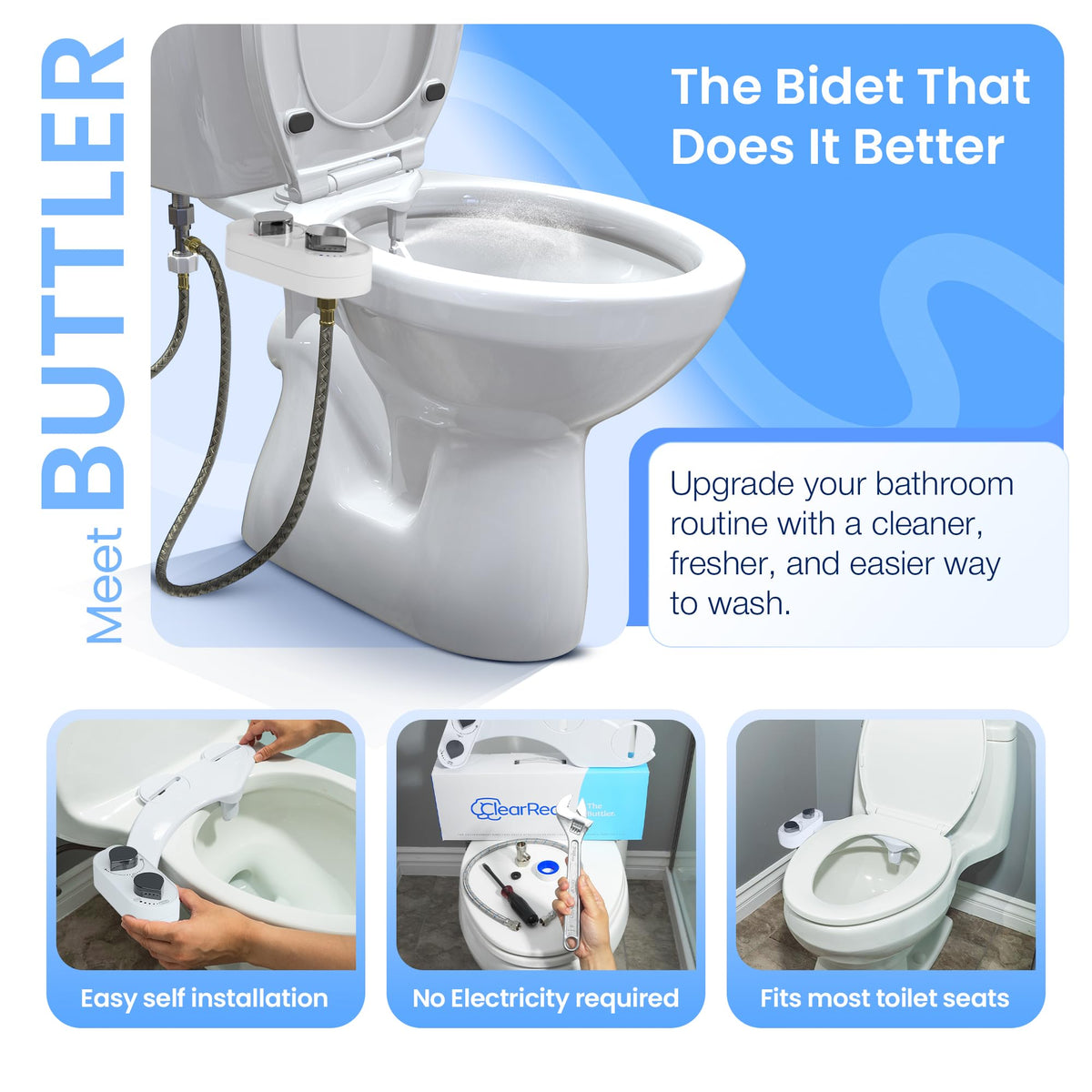 CLEAR REAR feminine wash mode supports versatile hygiene for all users