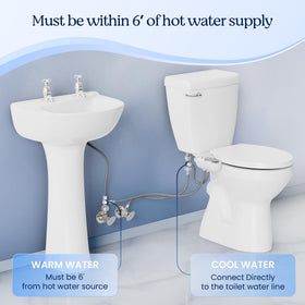CLEAR REAR warm and cold water spray option.