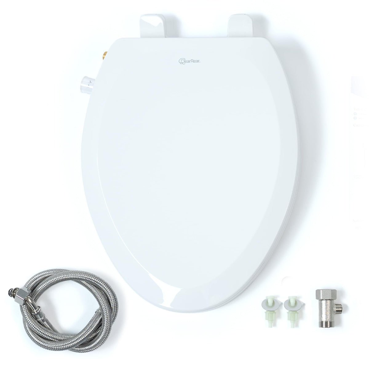 CLEAR REAR packaging and included accessories for easy setup