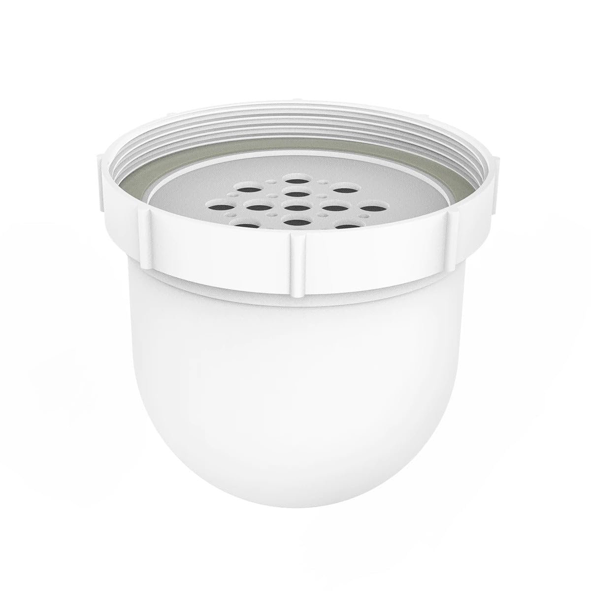 Clearly Filtered replacement filter for pitcher, front view, delivering cleaner water.