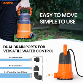Cleartide armored plastic pump body resists chemicals and wear.