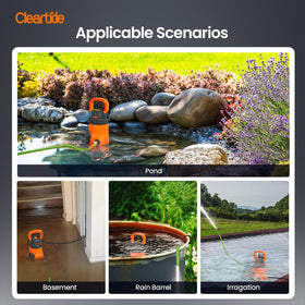 Cleartide adapters and elbow fitting enable quick hose connections.