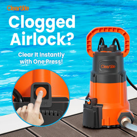 Cleartide portable design with 10-foot cord for easy transport around the job site.