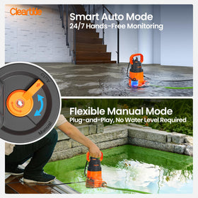 Cleartide 1/3 HP pump delivering up to 2790 GPH.