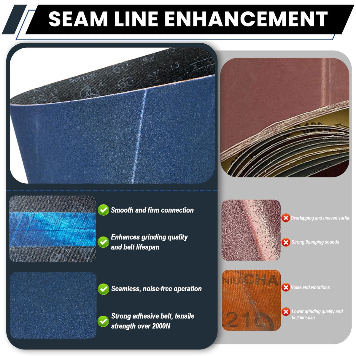 Clebay 80 grit belt for fine prep on wood and metal