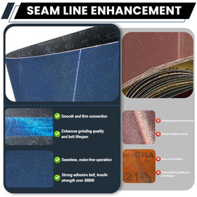 Clebay 80 grit belt for fine prep on wood and metal