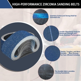 Clebay 3x21 belt with pro-grade seam strength for smooth operation