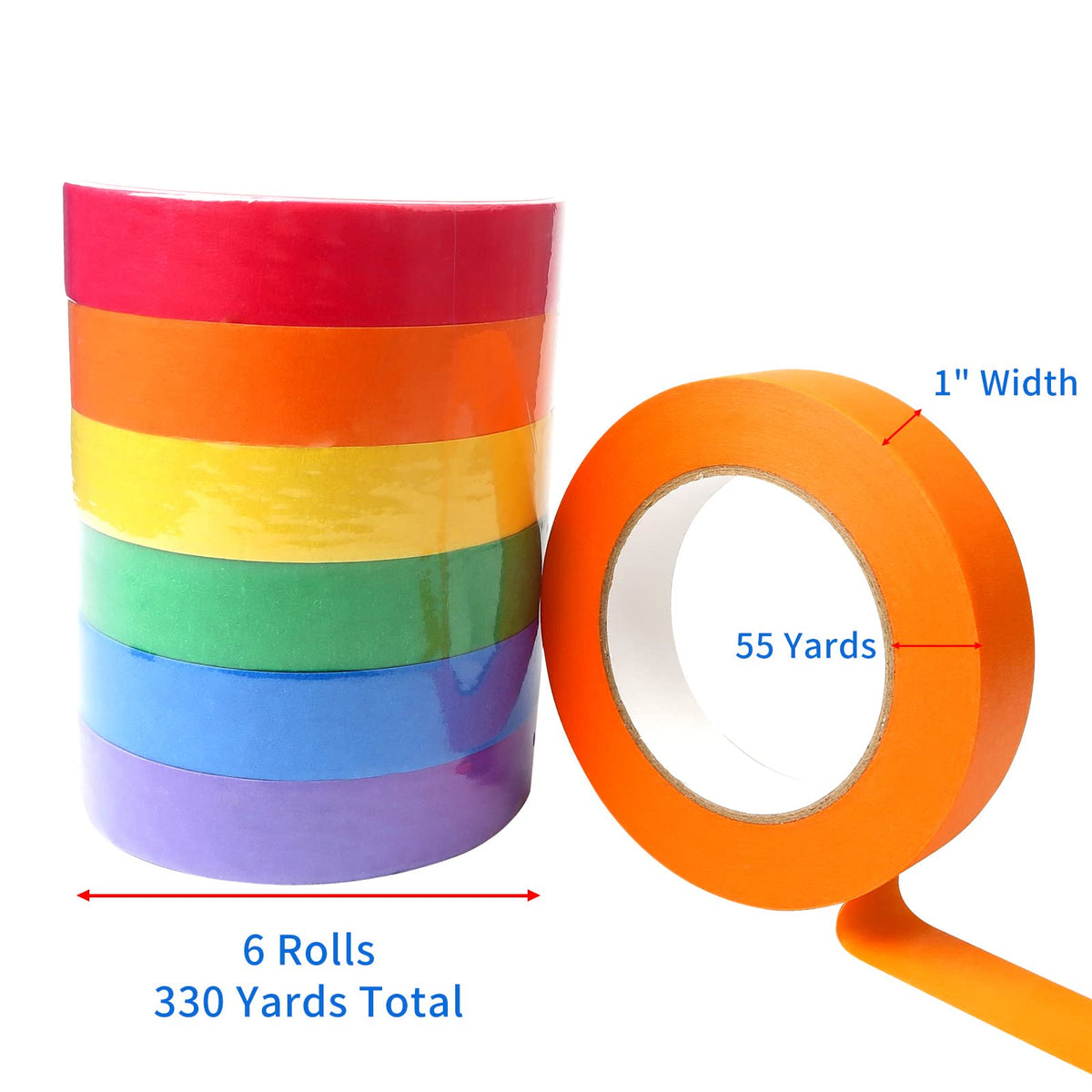 Clickslock blue masking tape ideal for walls and organization