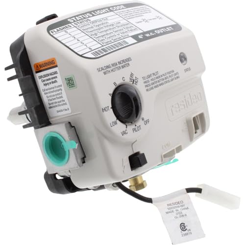 ClimaTek WV8840B1158 NG gas valve, 2-inch cavity replacement for water heaters, OEM upgraded performance.