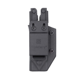 Reinforced belt clip with adjustable retention for secure wear