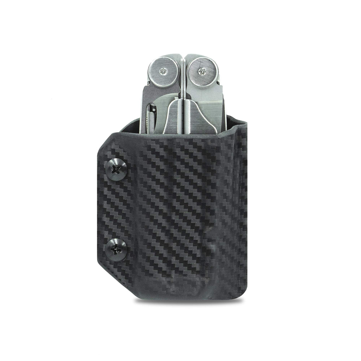 Clip & Carry Kydex sheath belt clip detail highlights secure retention.