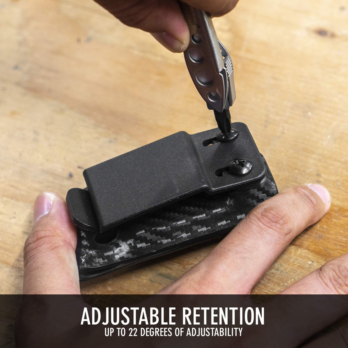 Clip & Carry Kydex sheath compact pack-friendly carry for EDC.