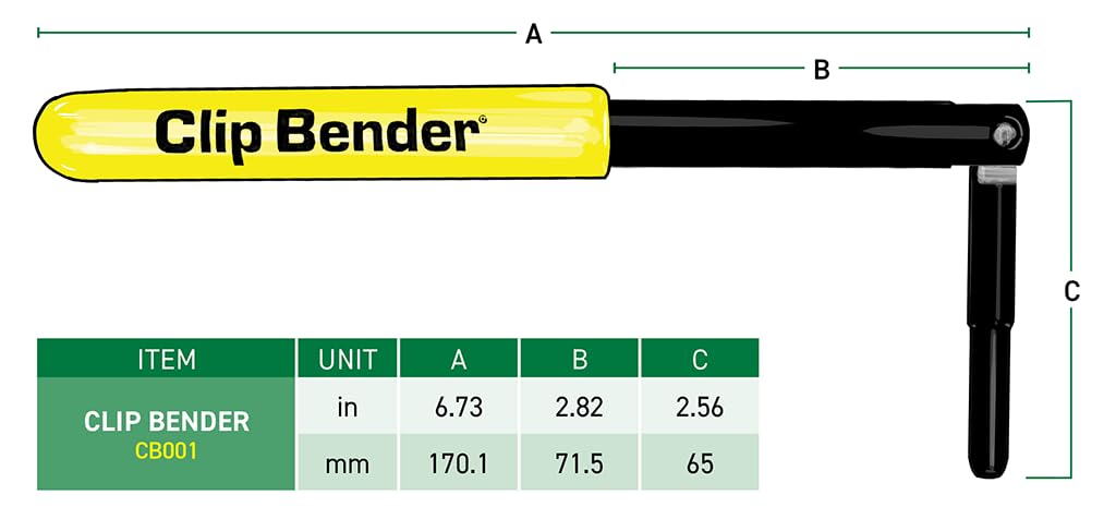 Clip Bender on a fence project demonstrates quick clip securing at worksite.