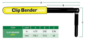 Clip Bender on a fence project demonstrates quick clip securing at worksite.