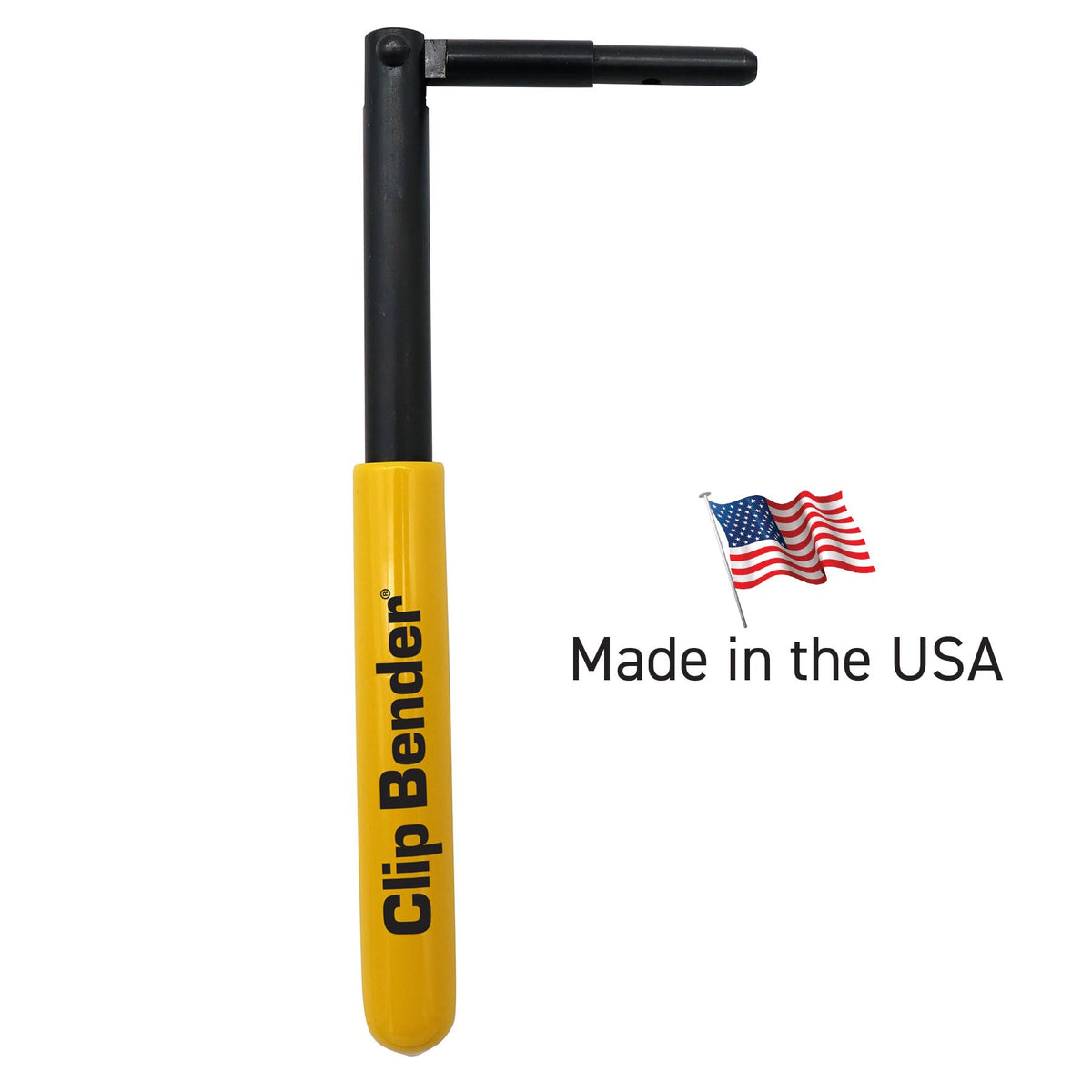 Clip Bender USA-made badge emphasizes domestic craftsmanship and trusted quality.