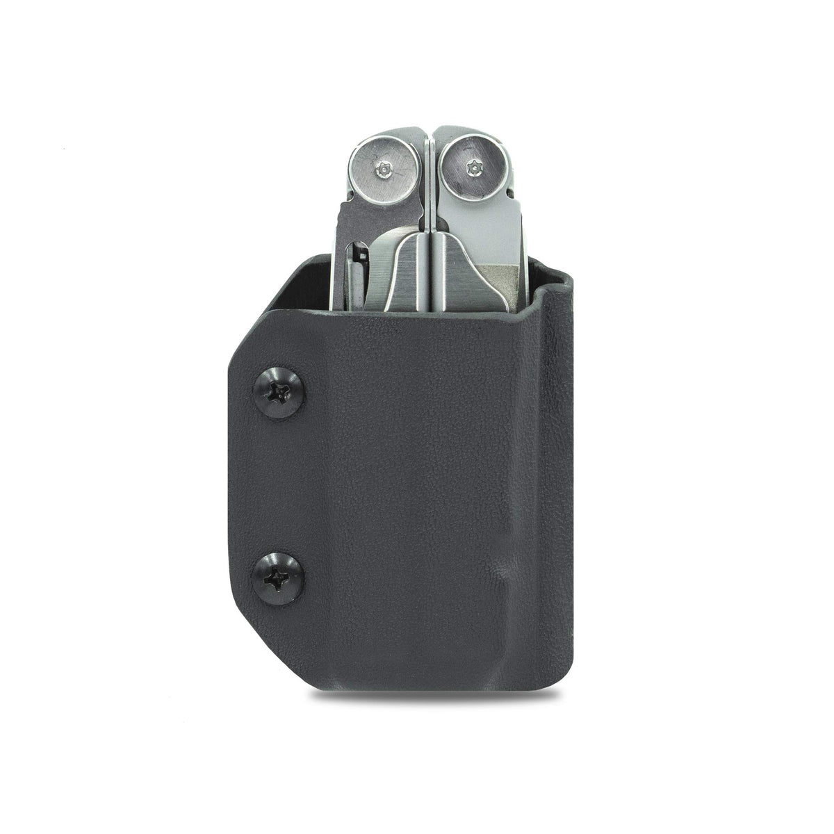 Slim, low-profile sheath hugs the hip comfortably.
