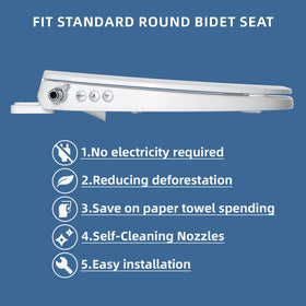 Clirass bidet nozzle-self-cleaning enhances hygiene after every wash