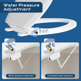 Clirass bidet seat brass inlet ensures durable water supply